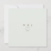 Slanke & Eenvoudige Moderne Vierkante Lichte Wijze Kaart (Voorkant)