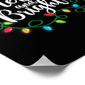 Slanke en heldere kerstlampjes poster (Hoek)