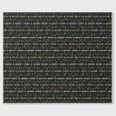 Slanke en heldere multi-kerstverlichting cadeaupapier (Vlak)