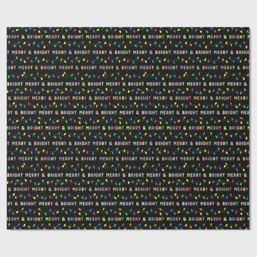 Slanke en heldere multi-kerstverlichting cadeaupapier (Vlak)