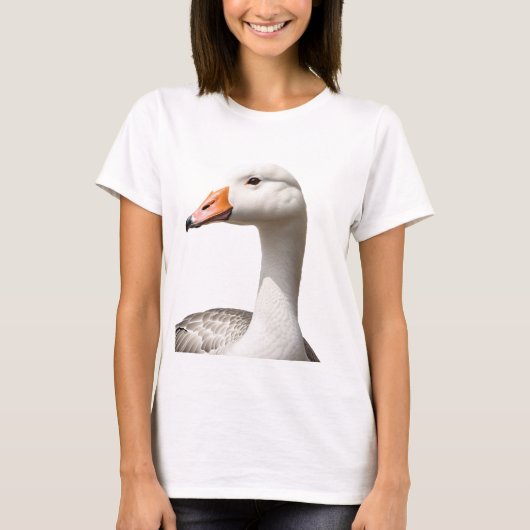 Slanke en stijlvolle illustratie van een gans t-shirt (Voorkant)