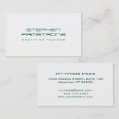 Slanke futuristische consultant: evergreen profess visitekaartje (Voorkant / Achterkant)