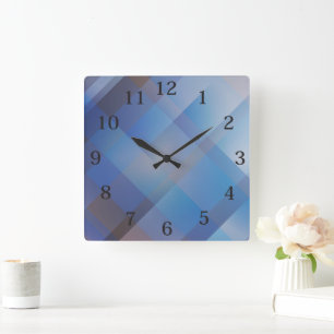 Slanke geometrische elegantie wandklok