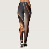 Slanke gesmolten koperen print leggings (Achterkant)