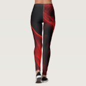 Slanke gesmolten lava print leggings (Achterkant)