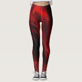 Slanke gesmolten lava print leggings (Voorkant)
