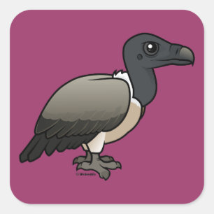 Slanke gier vierkante sticker