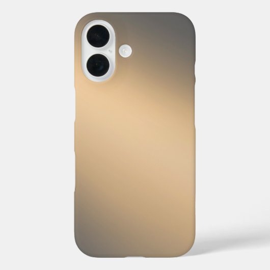 Slanke Golden Ombre – iPhone 16 Hoesje (Achterkant)