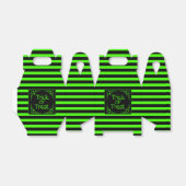 Slanke groene Trick or treat Favor Box Bedankdoosjes (Uitgevouwen)