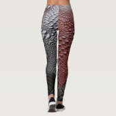 Slanke huid gestructureerd leggings (Achterkant)