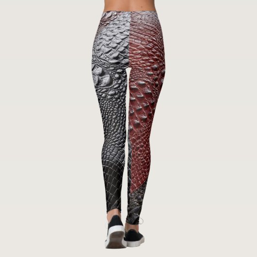 Slanke huid gestructureerd leggings (Achterkant)