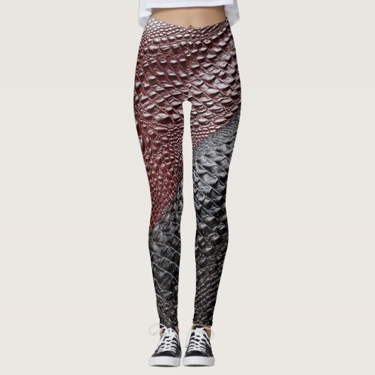 Slanke huid gestructureerd leggings (Voorkant)