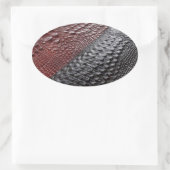 Slanke huidlook ovale sticker (Tas)