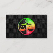 Slanke Justice Scales Visitekaartje (Achterkant)