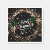 Slanke kerstglitter en ontwerp voor feestdagen servet (Voorkant)