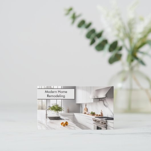 Slanke keuken & constructie Visitekaartje (Staand voorkant)