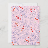 Slanke, kleurrijke kerstkaart (Achterkant)