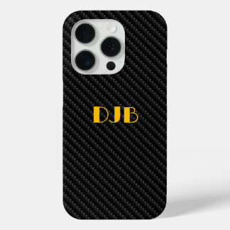 Slanke koolstofvezel weven textuur, modern iPhone 15 pro case