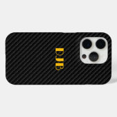 Slanke koolstofvezel weven textuur, modern Case-Mate iPhone case (Achterkant (horizontaal))