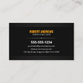 Slanke lasser Metalen Fabricator Metaalwerk Visitekaartje (Achterkant)