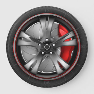 Slanke legering Spin – Moderne Racing Wheel Art Grote Klok