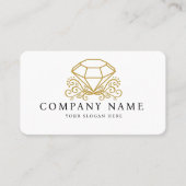 Slanke Lichaamsverzorging Diamant Vrouwen Spa Scho Visitekaartje (Voorkant)