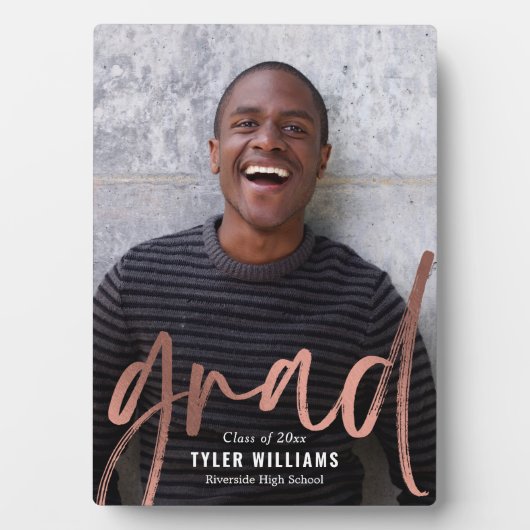 Slanke lijnen Afstuderen Keepomwille Desktop Plaqu Fotoplaat (voorkant)