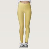 Slanke Look Zachte Gouden Gradiënt Leggings (Voorkant)