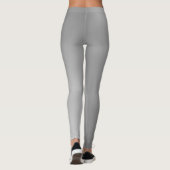 Slanke Look Zachte Zilveren Gradiënt Leggings (Achterkant)