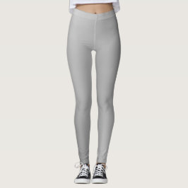 Slanke Look Zachte Zilveren Gradiënt Leggings