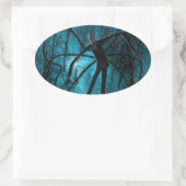 Slanke Mannen ovale Sticker (Tas)