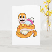 Slanke met Baby fles Kaart (Gele Bloem)