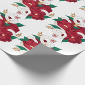 Slanke met bloemen cadeaupapier (Hoek)