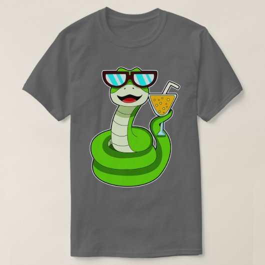 Slanke met Drink T-shirt (Design voorkant)