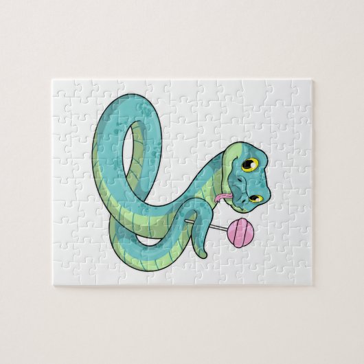 Slanke met Lollipop Legpuzzel (Horizontaal)