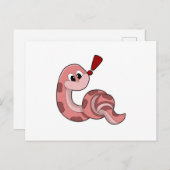 Slanke met rode gordels briefkaart (Voorkant / Achterkant)