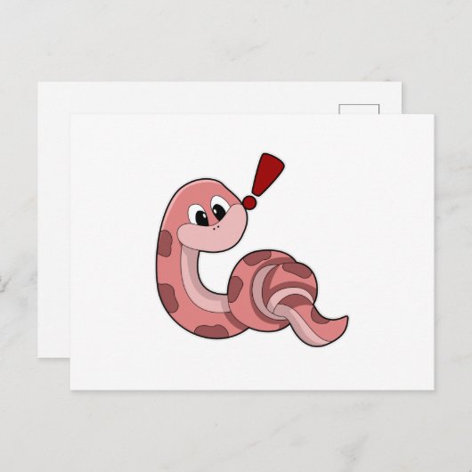 Slanke met rode gordels briefkaart (Voorkant / Achterkant)