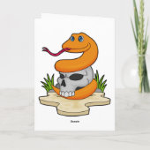 Slanke met schedel kaart (Achterkant)