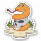 Slanke met schedel sticker (Voorkant)