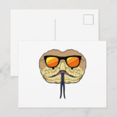 Slanke met zonnebril briefkaart (Voorkant / Achterkant)