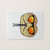 Slanke met zonnebril legpuzzel (Horizontaal)