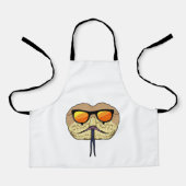 Slanke met zonnebril schort (Voorkant)