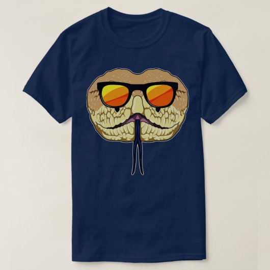 Slanke met zonnebril t-shirt (Design voorkant)