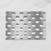 Slanke metalen groovy - visitekaartje (Achterkant)