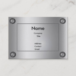 Slanke metalen groovy - visitekaartje