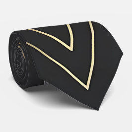 Slanke metallic zwarte Stropdas