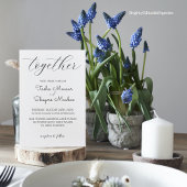 Slanke minimalistische bruiloft uitnodiging Sjablo