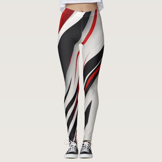 "Slanke minimalistische communicatie Logo - zwart, Leggings (Voorkant)