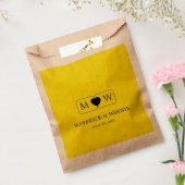 Slanke minimalistische moderne bruiloft gunst tas  bedankzakje (Gezegeld)