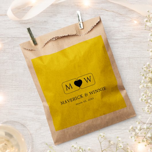 Slanke minimalistische moderne bruiloft gunst tas  bedankzakje (Geknipt)